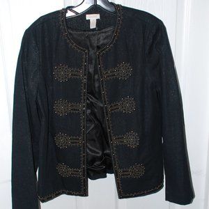 Chico's Black Denim Jacket